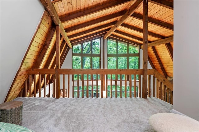 182 White Eagle Dr, Waleska, GA 30183 - unfurnished bedroom featuring wood ceiling