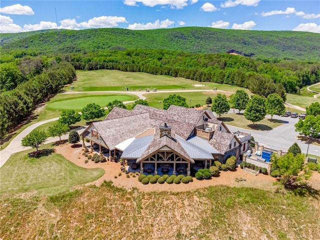 182 White Eagle Dr, Waleska, GA 30183 - aerial view of property and surrounding area with a heavily wooded area and a golf club