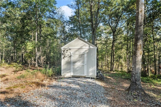 view of outbuilding