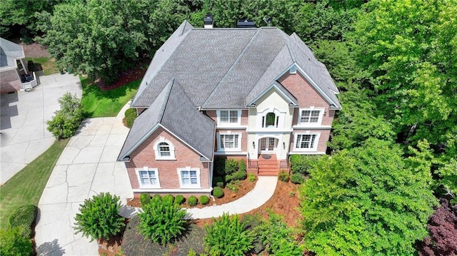 12130 Helleri Holw, Alpharetta, GA 30005 - view of front facade featuring a chimney