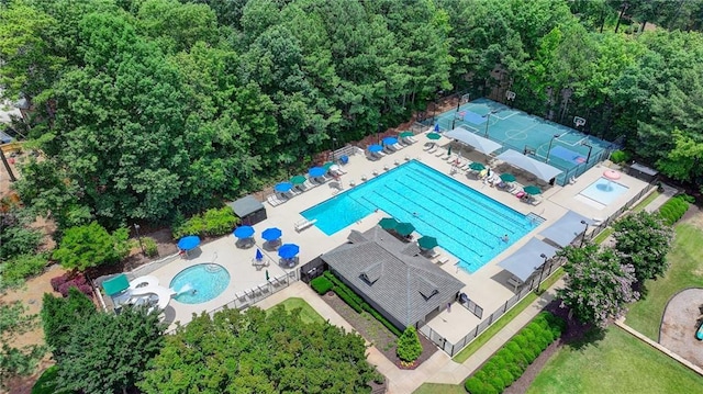12130 Helleri Holw, Alpharetta, GA 30005 - bird's eye view of a pool