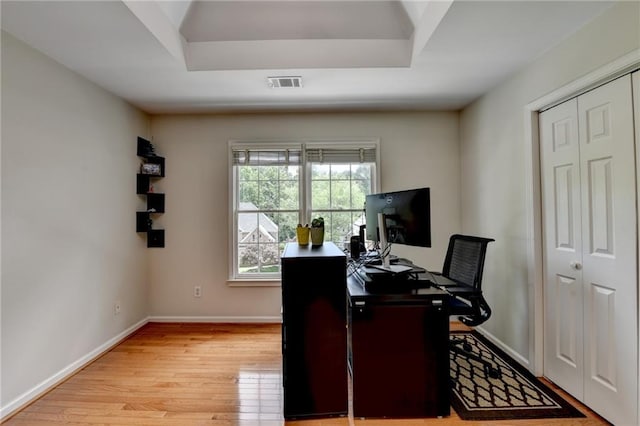 12130 Helleri Holw, Alpharetta, GA 30005 - home office featuring light wood-style flooring and baseboards