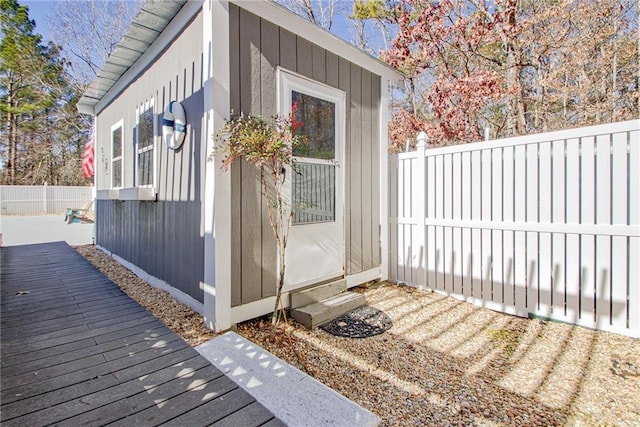 view of outbuilding