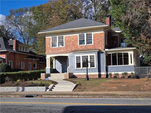 view of front of home