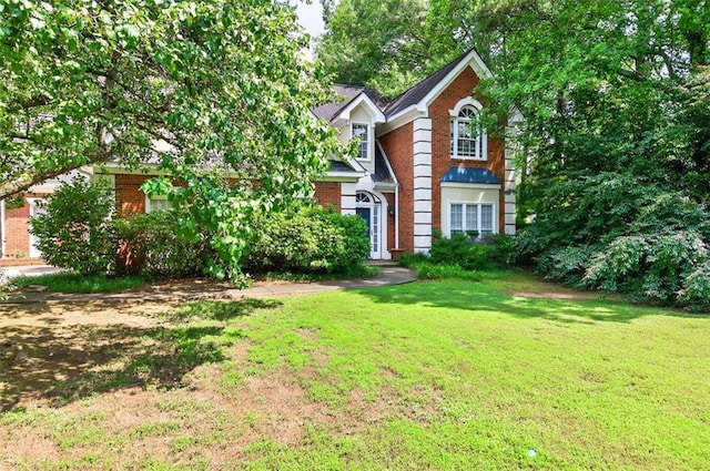2866 Wynford Dr SW, Marietta, GA 30064 - view of front of property featuring brick siding and a front yard