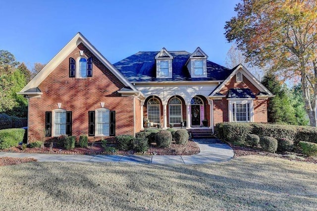 view of front of home with covered porch