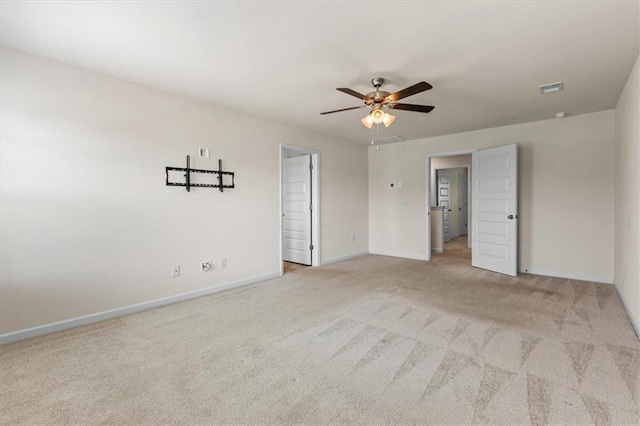 2296 Waycross Ln, Dacula, GA 30019 - unfurnished bedroom with carpet flooring, baseboards, and a ceiling fan