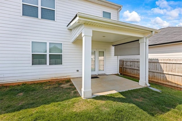 2296 Waycross Ln, Dacula, GA 30019 - view of exterior entry featuring a patio