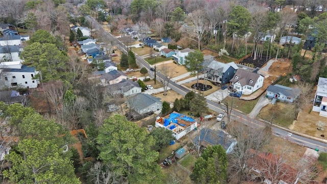 aerial view featuring a residential view