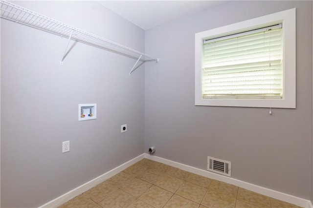 laundry room featuring electric dryer hookup and hookup for a washing machine