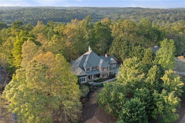 519 River Estates Parkway, Canton, GA 30115 - drone / aerial view featuring a wooded view