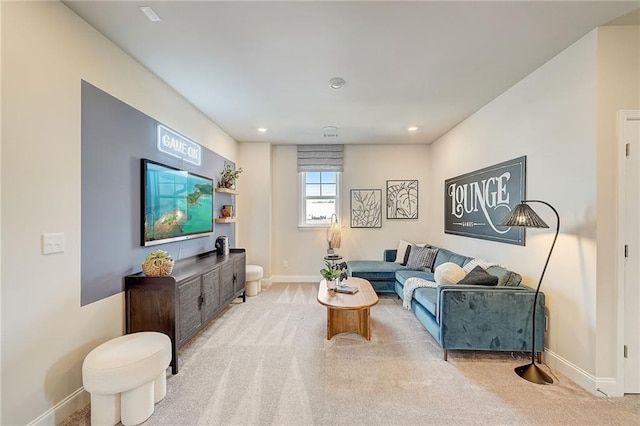 82 Sheryl Way, Loganville, GA 30052 - living room featuring carpet and recessed lighting