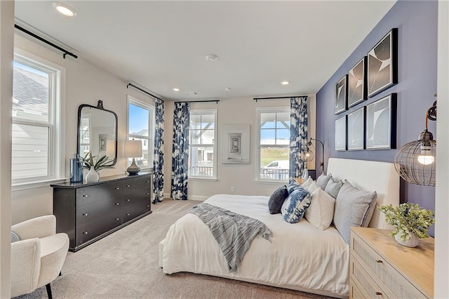 82 Sheryl Way, Loganville, GA 30052 - carpeted bedroom featuring recessed lighting and baseboards