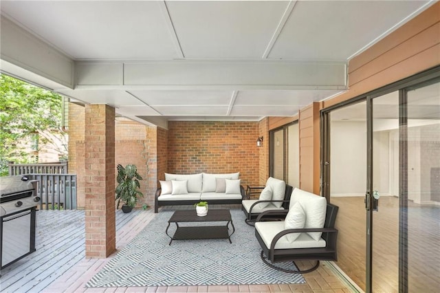 49 Willow Gln, Atlanta, GA 30342 - view of patio / terrace with outdoor lounge area