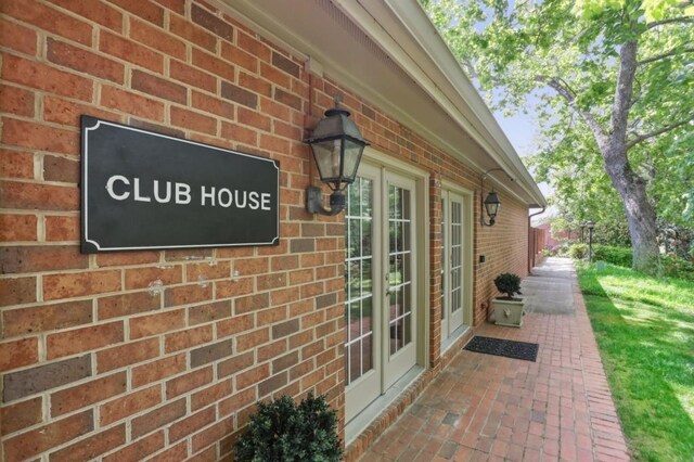 49 Willow Gln, Atlanta, GA 30342 - exterior view of brick siding and french doors