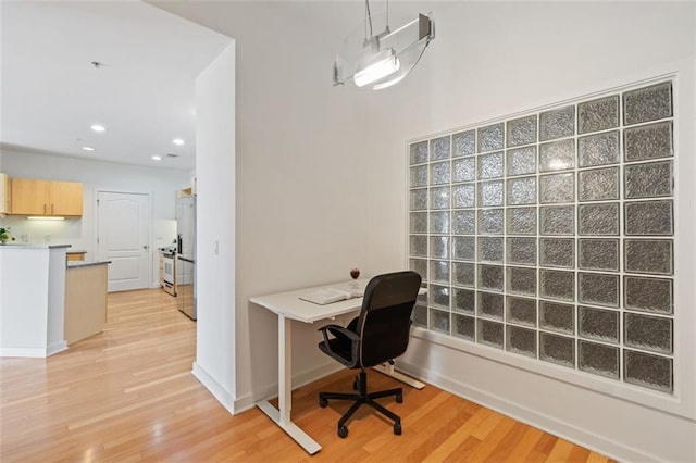 390 17th St NW Unit 6036, Atlanta, GA 30363 - unfurnished office featuring light wood-style floors, recessed lighting, and baseboards