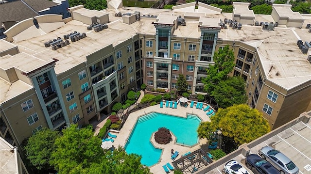390 17th St NW Unit 6036, Atlanta, GA 30363 - drone / aerial view of a pool area and apartment complex / building