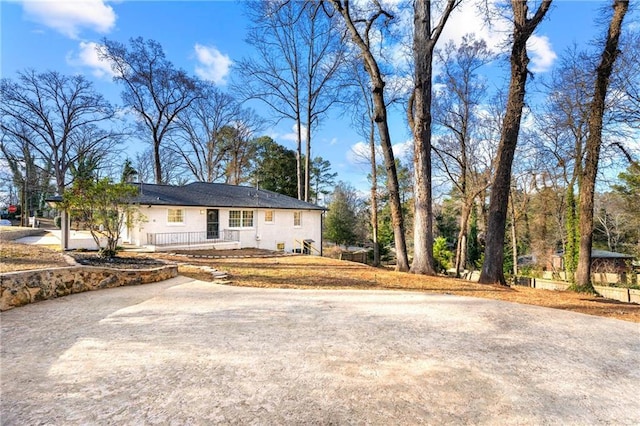 view of ranch-style house