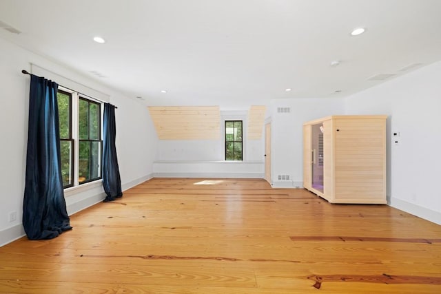 empty room featuring light hardwood / wood-style floors