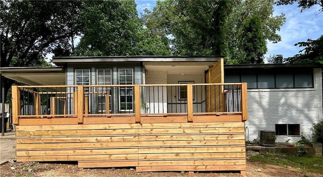 6072 Holiday Blvd, Forest Park, GA 30265 - back of house with a deck and cooling unit
