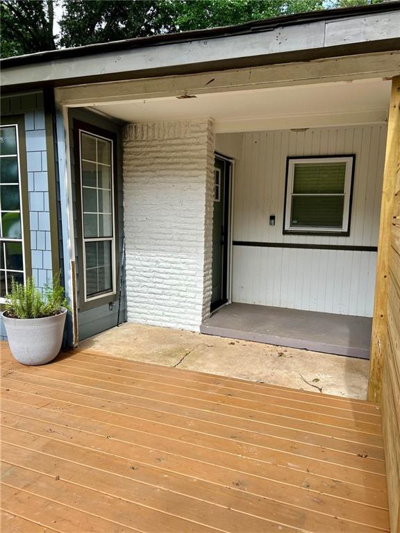 6072 Holiday Blvd, Forest Park, GA 30265 - view of wooden terrace