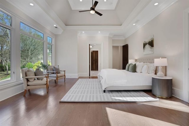 821 Camden Park Ct, Atlanta, GA 30342 - bedroom with recessed lighting, wood finished floors, and ornamental molding