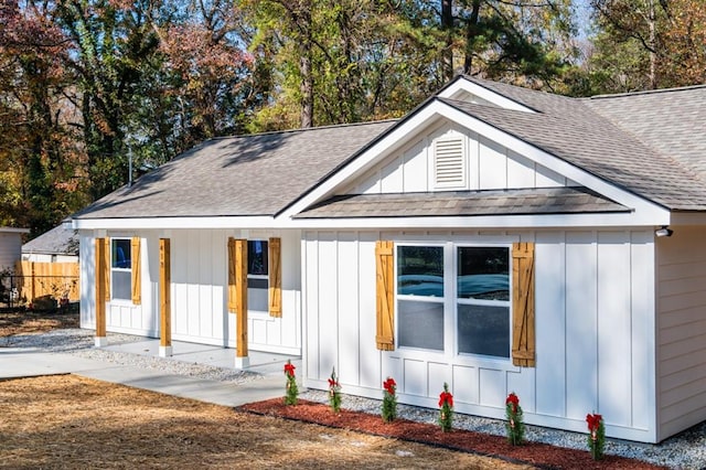 exterior space with a porch