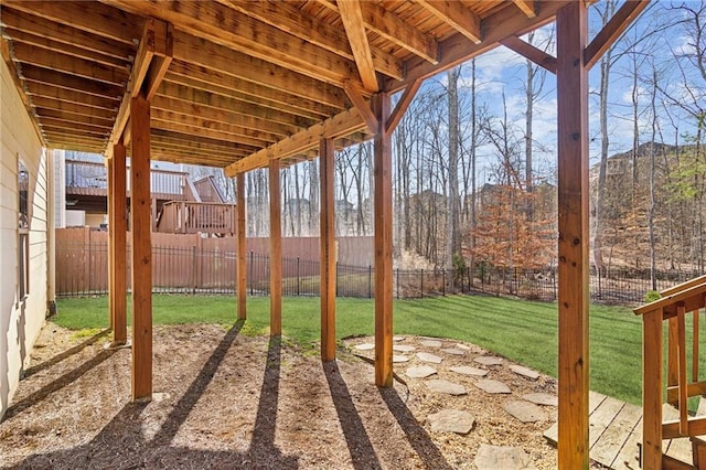 view of yard with a patio