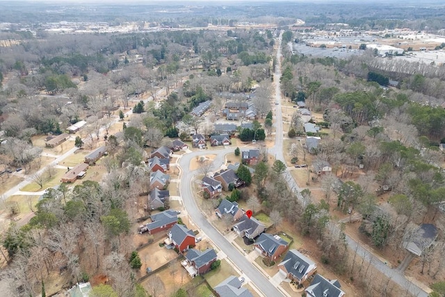 aerial view featuring a residential view