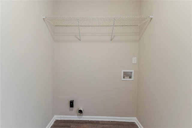 545 Fayetteville Rd, Fairburn, GA 30213 - laundry room with washer hookup, electric dryer hookup, and baseboards