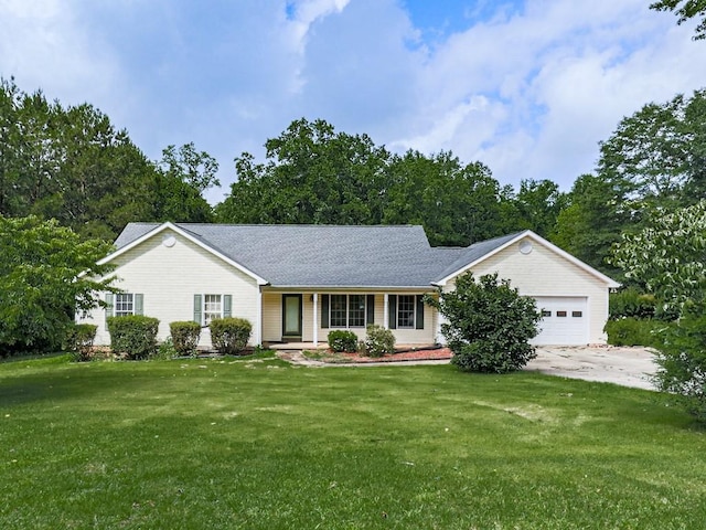 10307 E Cherokee Dr, Canton, GA 30115 - ranch-style home featuring a garage, a front yard, and driveway