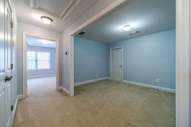 980 Windsor Place Cir, Grayson, GA 30017 - empty room with attic access, light colored carpet, and baseboards