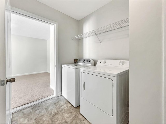 256 Prometheous Way, Rockmart, GA 30153 - laundry area with washer and dryer and light carpet