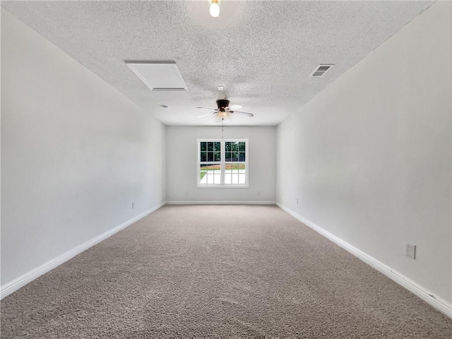 256 Prometheous Way, Rockmart, GA 30153 - unfurnished room with a textured ceiling, carpet flooring, and a ceiling fan