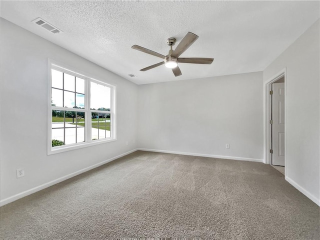 256 Prometheous Way, Rockmart, GA 30153 - empty room featuring ceiling fan, carpet flooring, and a textured ceiling
