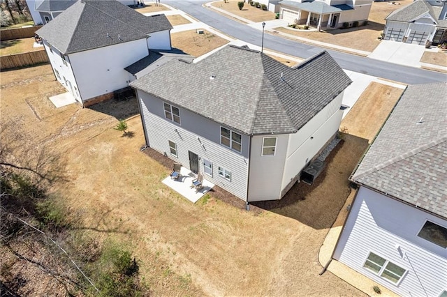 drone / aerial view featuring a residential view