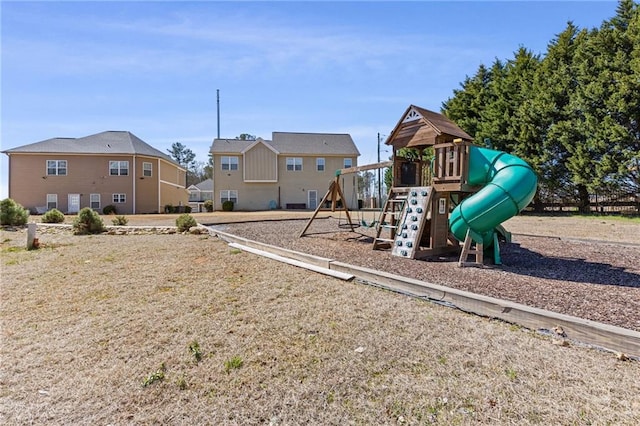 view of jungle gym