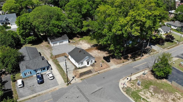 bird's eye view with a residential view