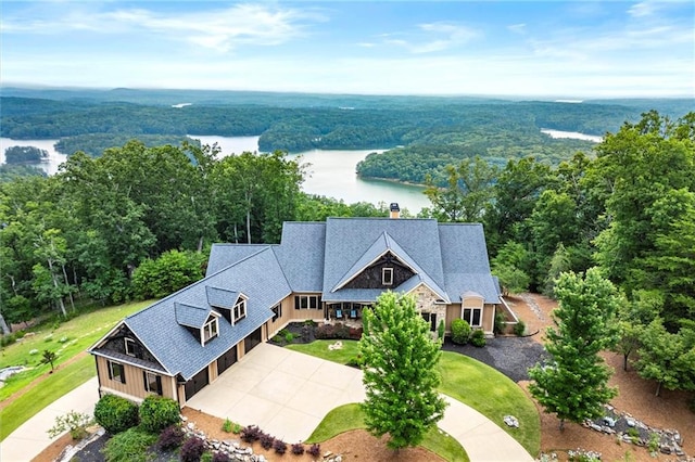 49 Waterside Dr SE, Cartersville, GA 30121 - aerial view of property and surrounding area with a nearby body of water and a forest