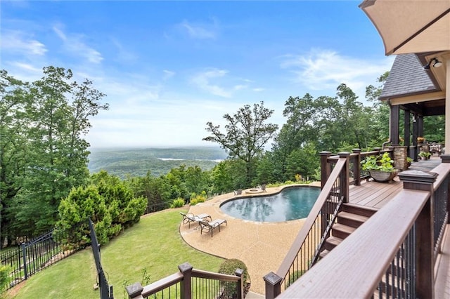 49 Waterside Dr SE, Cartersville, GA 30121 - view of swimming pool featuring a deck and a patio area