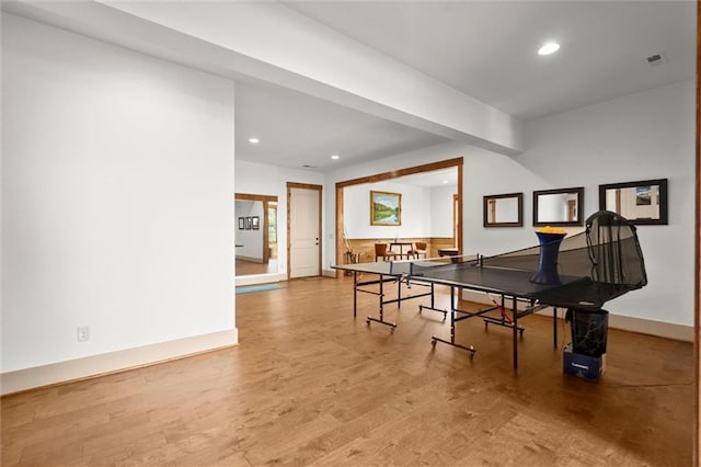 49 Waterside Dr SE, Cartersville, GA 30121 - recreation room featuring recessed lighting and wood finished floors