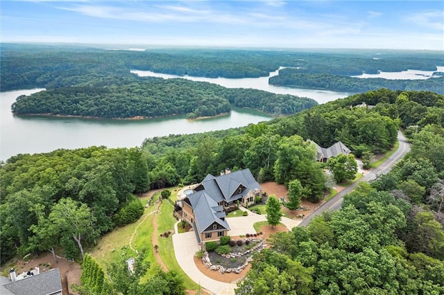 49 Waterside Dr SE, Cartersville, GA 30121 - drone / aerial view of a forest and a nearby body of water