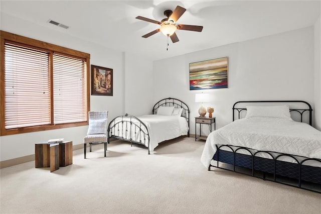 49 Waterside Dr SE, Cartersville, GA 30121 - carpeted bedroom with baseboards and ceiling fan