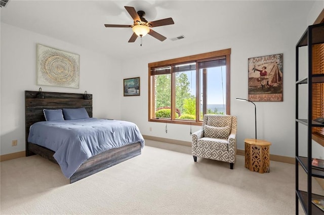 49 Waterside Dr SE, Cartersville, GA 30121 - carpeted bedroom with baseboards and ceiling fan