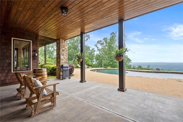 49 Waterside Dr SE, Cartersville, GA 30121 - view of patio / terrace featuring grilling area and an outdoor pool