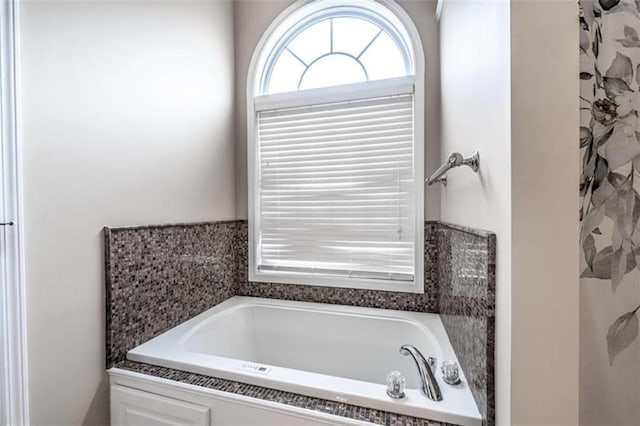 bathroom featuring a bathing tub