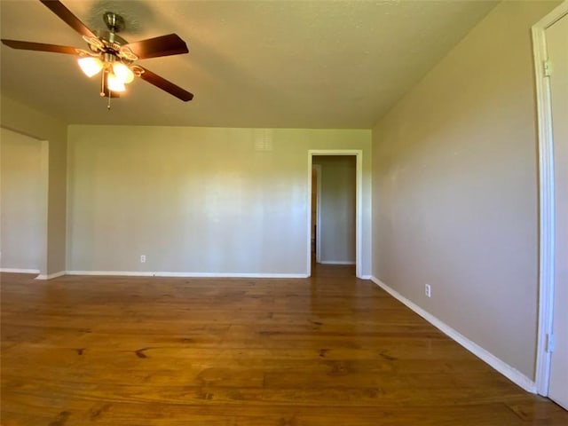 995 Gadsden Rd, Cave Spring, GA 30124 - unfurnished room featuring a ceiling fan, baseboards, and wood finished floors