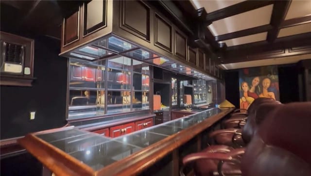 view of bar