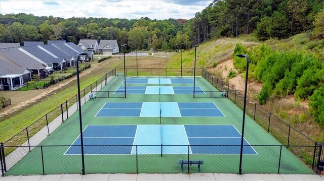 view of tennis court