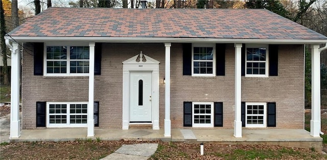 view of split foyer home